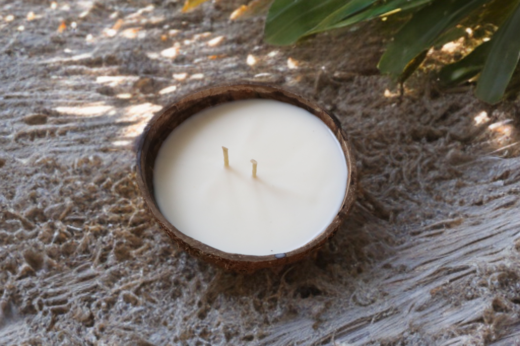 Organic Coconut Shell Calming Candle