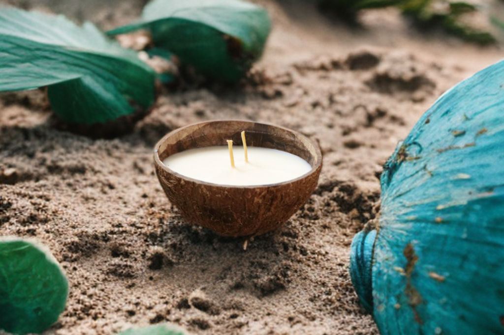 Organic Coconut Shell Calming Candle