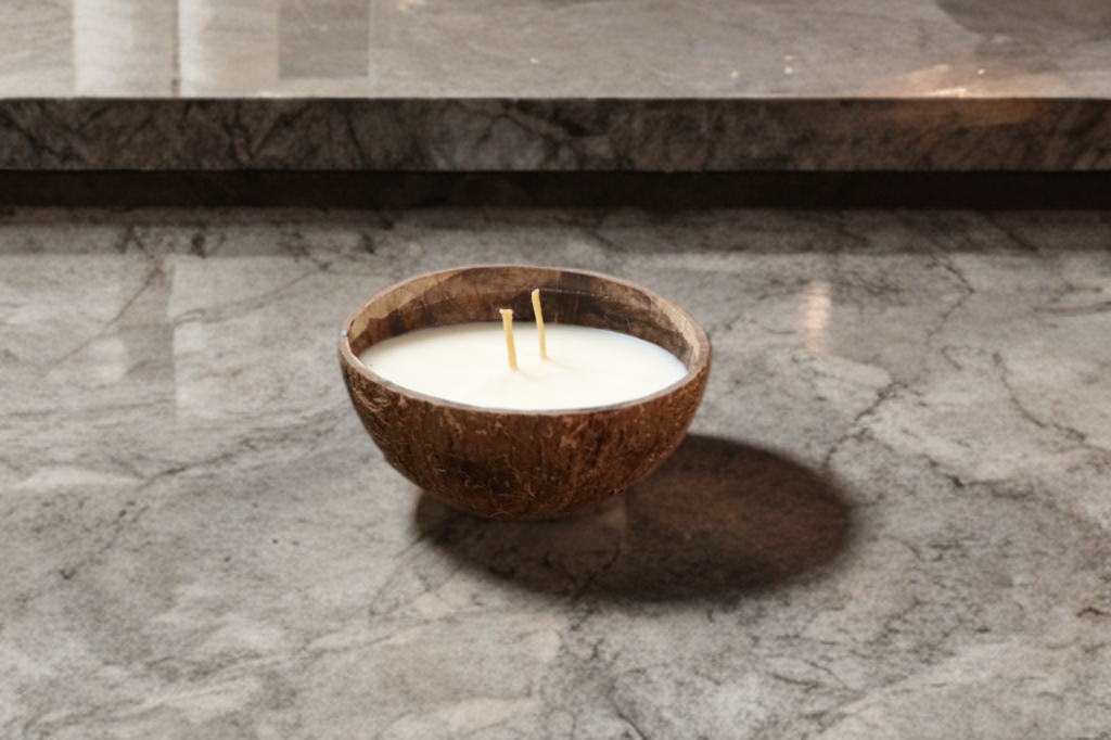 Organic Coconut Shell Calming Candle